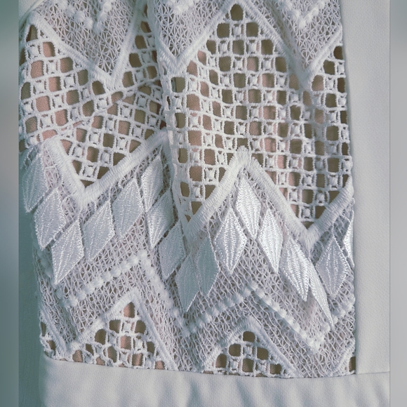 New!!! Adelyn Rae ✨ Elegant White Melody Lase Sleeveless Women's Jumpsuit Size S - Picture 6 of 16